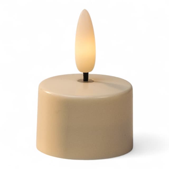 Ładowalne 3D LED tealight DORSETTO – do 400 godzin – pojedyncza sztuka