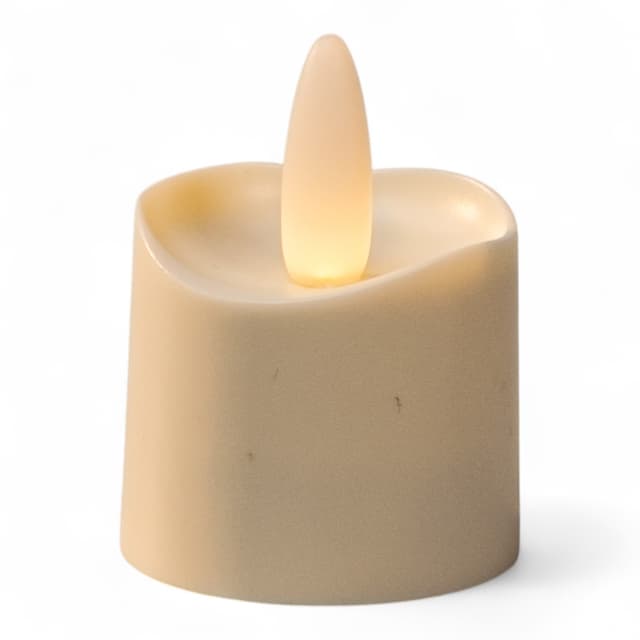 Wodoodporne LEDowe podgrzewacze (tealight) – ciepła biel – model designerski IP68 – pojedynczy – DORSETTO