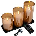 Zestaw ładowalnych świec LED DORSETTO (3 sztuki, 105 godzin świecenia) z pilotem – stylowe, ciepłe światło i nowoczesna technologia.
